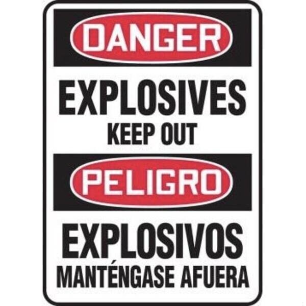 Accuform BILINGUAL OSHA DANGER Safety Sign SBMCHL042XT SBMCHL042XT - main